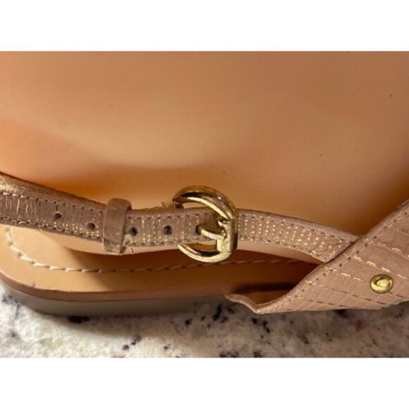 BCBG Generation Belluna Rhinestone Gold Tan Sandals Size 9 1/2 B - Picture 6 of 6